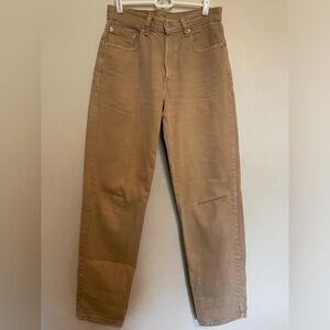Levi's Brown High-Waist Straight Jeans